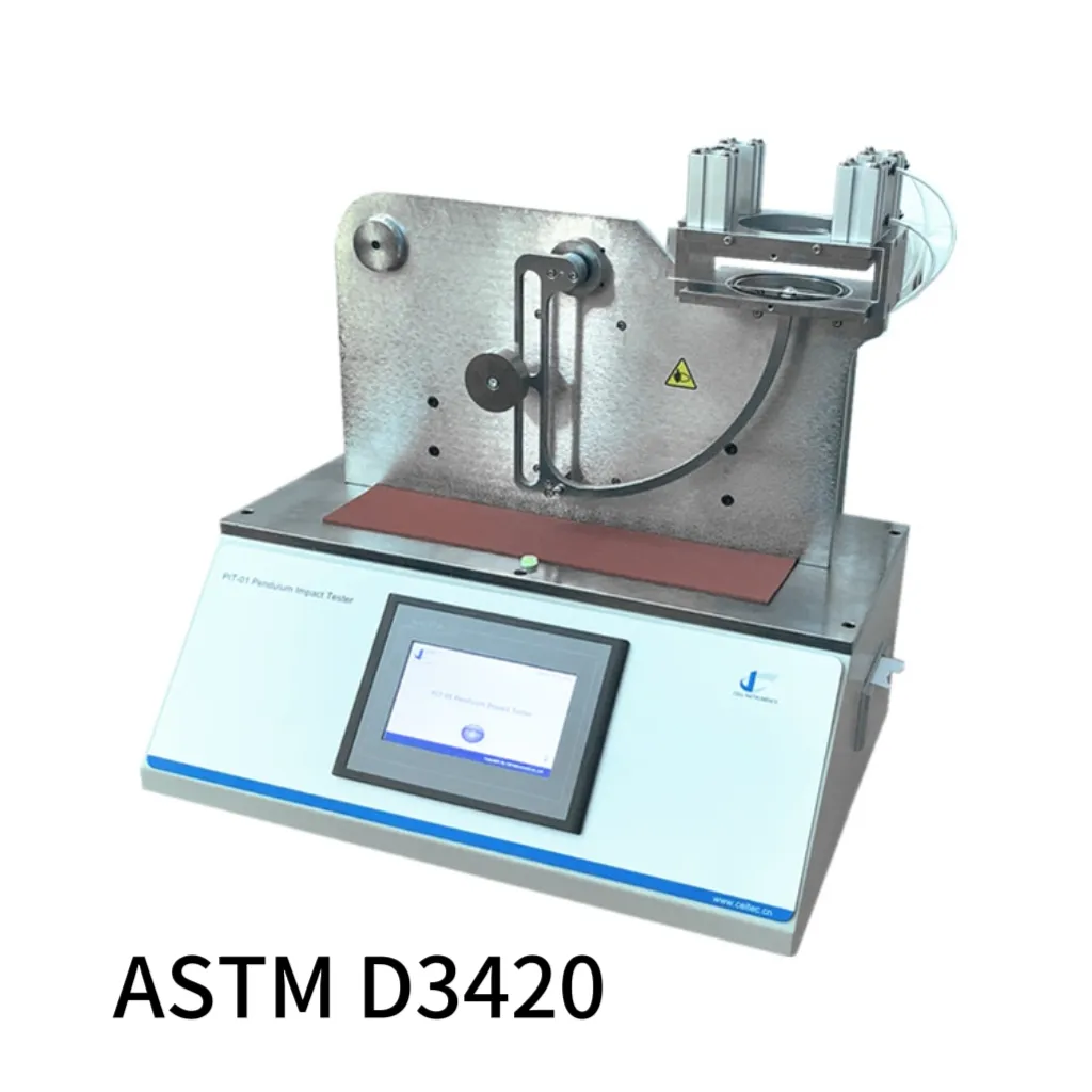 impact resistance of plastic film with film pendulum impact tester.